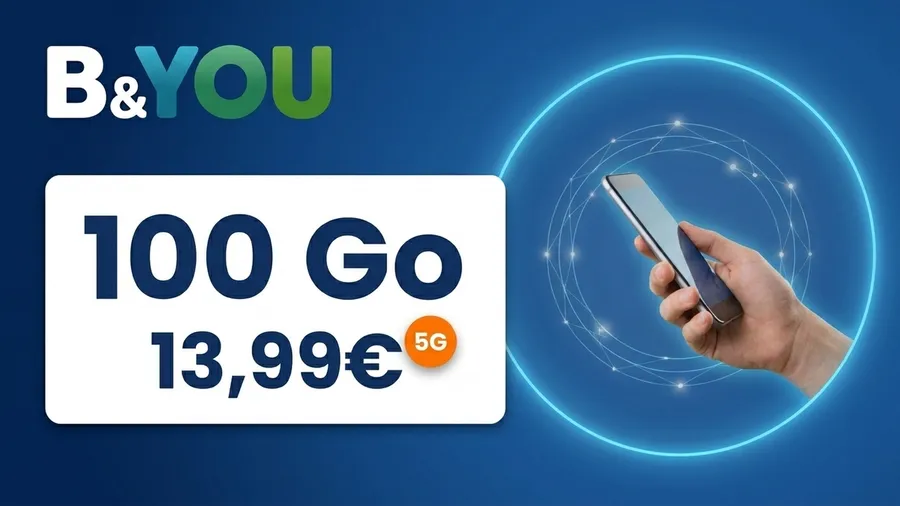 B&You ajuste son forfait 5G à 100 Go pour 13,99€
