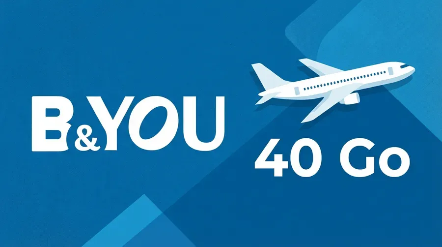 B&You casse les prix du roaming : 40 Go dans 110 pays à 16,99€/mois