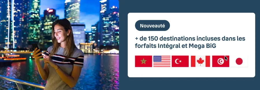 Bouygues lance le Mega BiG : 250 Go et 40 Go dans 150 destinations à 29,99€