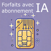 Un smartphone avec une application d'IA