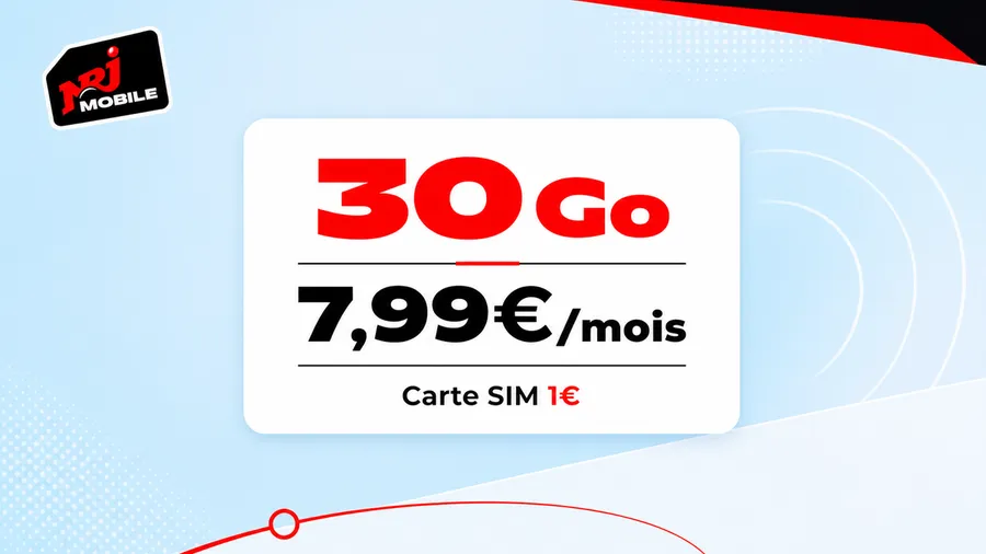 NRJ Mobile : le forfait Woot passe à 30 Go pour 7,99€