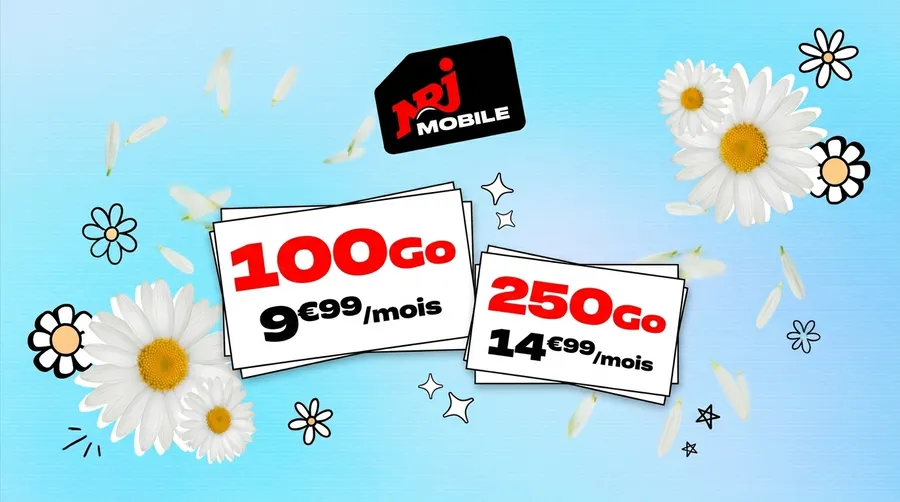 NRJ Mobile remanie sa gamme Woot : 100 Go à 9,99€ et 250 Go à 14,99€