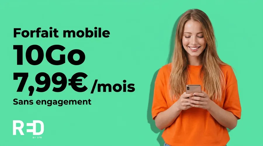 RED relève son forfait 10 Go à 7,99€/mois