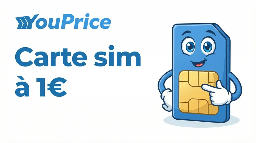 YouPrice casse le prix de sa carte SIM à 1€